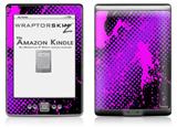 Halftone Splatter Hot Pink Purple - Decal Style Skin (fits 4th Gen Kindle with 6inch display and no keyboard)