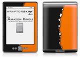 Ripped Colors Black Orange - Decal Style Skin (fits 4th Gen Kindle with 6inch display and no keyboard)