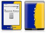 Ripped Colors Blue Yellow - Decal Style Skin (fits 4th Gen Kindle with 6inch display and no keyboard)