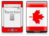 Canadian Canada Flag - Decal Style Skin (fits 4th Gen Kindle with 6inch display and no keyboard)