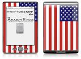 USA American Flag 01 - Decal Style Skin (fits 4th Gen Kindle with 6inch display and no keyboard)