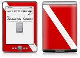 Dive Scuba Flag - Decal Style Skin (fits 4th Gen Kindle with 6inch display and no keyboard)