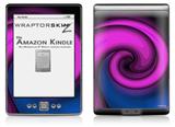 Alecias Swirl 01 Purple - Decal Style Skin (fits 4th Gen Kindle with 6inch display and no keyboard)