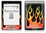 Metal Flames - Decal Style Skin (fits 4th Gen Kindle with 6inch display and no keyboard)