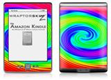 Rainbow Swirl - Decal Style Skin (fits 4th Gen Kindle with 6inch display and no keyboard)