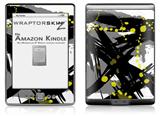 Abstract 02 Yellow - Decal Style Skin (fits 4th Gen Kindle with 6inch display and no keyboard)