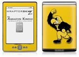 Iowa Hawkeyes Herky on Gold - Decal Style Skin (fits 4th Gen Kindle with 6inch display and no keyboard)