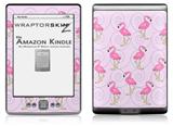 Flamingos on Pink - Decal Style Skin (fits 4th Gen Kindle with 6inch display and no keyboard)