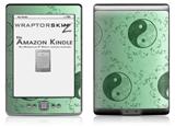 Feminine Yin Yang Green - Decal Style Skin (fits 4th Gen Kindle with 6inch display and no keyboard)