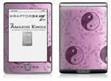 Feminine Yin Yang Purple - Decal Style Skin (fits 4th Gen Kindle with 6inch display and no keyboard)