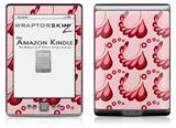 Petals Red - Decal Style Skin (fits 4th Gen Kindle with 6inch display and no keyboard)