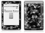 Skulls Confetti White - Decal Style Skin (fits 4th Gen Kindle with 6inch display and no keyboard)