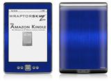 Simulated Brushed Metal Blue - Decal Style Skin (fits 4th Gen Kindle with 6inch display and no keyboard)