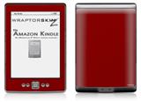 Solids Collection Red Dark - Decal Style Skin (fits 4th Gen Kindle with 6inch display and no keyboard)