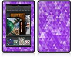 Amazon Kindle Fire (Original) Decal Style Skin - Triangle Mosaic Purple