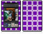 Amazon Kindle Fire (Original) Decal Style Skin - Squared Purple