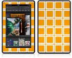 Amazon Kindle Fire (Original) Decal Style Skin - Squared Orange