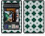 Amazon Kindle Fire (Original) Decal Style Skin - Boxed Hunter Green
