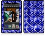 Amazon Kindle Fire (Original) Decal Style Skin - Wavey Royal Blue