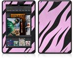 Amazon Kindle Fire (Original) Decal Style Skin - Zebra Skin Pink
