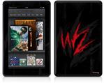 Amazon Kindle Fire (Original) Decal Style Skin - WraptorSkinz WZ on Black