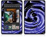 Amazon Kindle Fire (Original) Decal Style Skin - Alecias Swirl 02 Blue