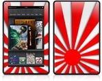 Amazon Kindle Fire (Original) Decal Style Skin - Rising Sun Japanese Flag Red