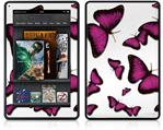 Amazon Kindle Fire (Original) Decal Style Skin - Butterflies Purple