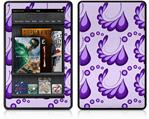 Amazon Kindle Fire (Original) Decal Style Skin - Petals Purple