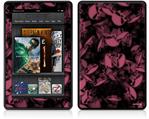 Amazon Kindle Fire (Original) Decal Style Skin - Skulls Confetti Pink