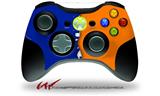 Ripped Colors Blue Orange - Decal Style Skin fits Microsoft XBOX 360 Wireless Controller (CONTROLLER NOT INCLUDED)