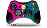 Ripped Colors Hot Pink Seafoam Green - Decal Style Skin fits Microsoft XBOX 360 Wireless Controller (CONTROLLER NOT INCLUDED)
