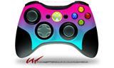 Smooth Fades Neon Teal Hot Pink - Decal Style Skin fits Microsoft XBOX 360 Wireless Controller (CONTROLLER NOT INCLUDED)