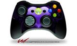 Glass Heart Grunge Purple - Decal Style Skin fits Microsoft XBOX 360 Wireless Controller (CONTROLLER NOT INCLUDED)