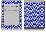 Zig Zag Blues - Decal Style Skin (fits Amazon Kindle Touch Skin)