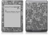 Triangle Mosaic Gray - Decal Style Skin (fits Amazon Kindle Touch Skin)