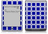 Squared Royal Blue - Decal Style Skin (fits Amazon Kindle Touch Skin)