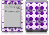 Boxed Purple - Decal Style Skin (fits Amazon Kindle Touch Skin)