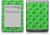 Wavey Green - Decal Style Skin (fits Amazon Kindle Touch Skin)