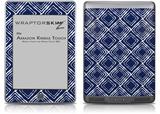 Wavey Navy Blue - Decal Style Skin (fits Amazon Kindle Touch Skin)