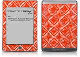 Wavey Red - Decal Style Skin (fits Amazon Kindle Touch Skin)