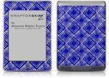 Wavey Royal Blue - Decal Style Skin (fits Amazon Kindle Touch Skin)