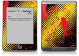 Halftone Splatter Yellow Red - Decal Style Skin (fits Amazon Kindle Touch Skin)