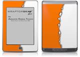 Ripped Colors Orange White - Decal Style Skin (fits Amazon Kindle Touch Skin)