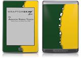 Ripped Colors Green Yellow - Decal Style Skin (fits Amazon Kindle Touch Skin)