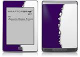 Ripped Colors Purple White - Decal Style Skin (fits Amazon Kindle Touch Skin)