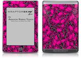 Scattered Skulls Hot Pink - Decal Style Skin (fits Amazon Kindle Touch Skin)