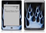 Metal Flames Blue - Decal Style Skin (fits Amazon Kindle Touch Skin)