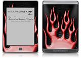 Metal Flames Red - Decal Style Skin (fits Amazon Kindle Touch Skin)