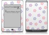 Pastel Flowers - Decal Style Skin (fits Amazon Kindle Touch Skin)